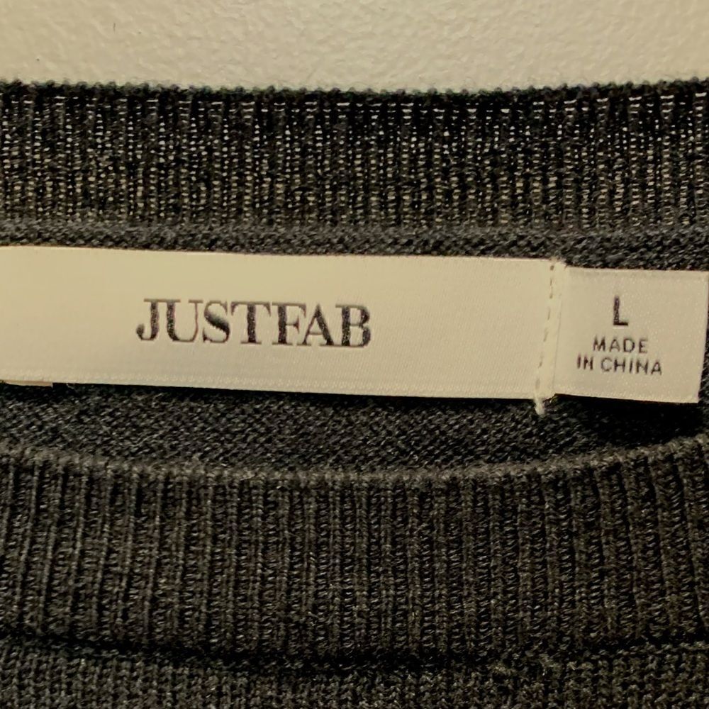 NWT Just Fab black open sleeve tie sweater size L - Picture 13 of 14